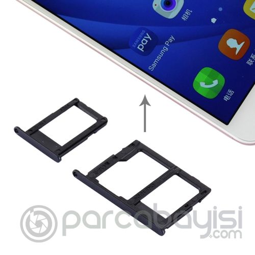 Ally Samsung Galaxy A3,A5,A7 2016 İçin Çift Sim Hafıza Sim Kart Kapağı