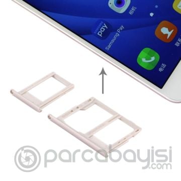 Ally Samsung Galaxy A3,A5,A7 2016 İçin Çift Sim Hafıza Sim Kart Kapağı