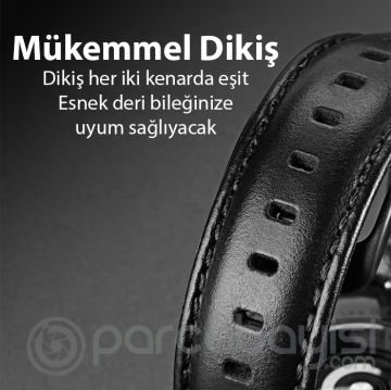 Dux Ducis SM Galaxy Watch 22MM-Huawei GT3-GT3 Pro 46MM-Magic 2 46MM için Business Deri Kayış Kordon