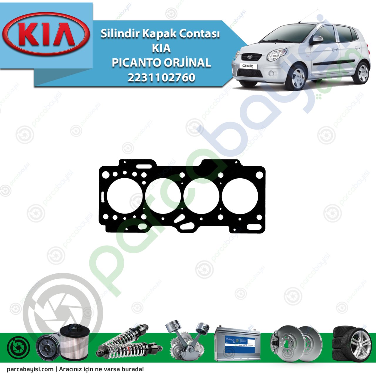 Silindir Kapak Contası Kia Pıcanto Orjinal | 2231102760