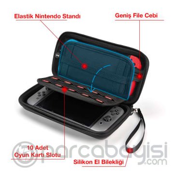 MEMO N2-LITE Nintendo Switch Su Geçirmez Küçük Taşıma Çantası Kılıf