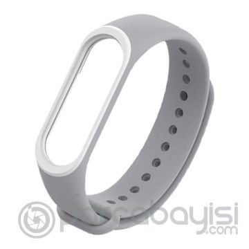 Mijobs Xiaomi Mi Band 3 Mi Band 4 Çift Renk  Silikon Kayış Kordon
