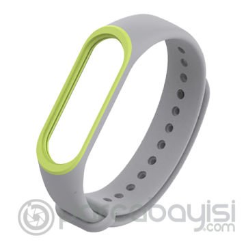 Mijobs Xiaomi Mi Band 3 Mi Band 4 Çift Renk  Silikon Kayış Kordon