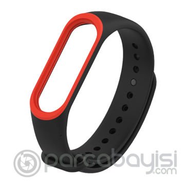 Mijobs Xiaomi Mi Band 3 Mi Band 4 Çift Renk  Silikon Kayış Kordon