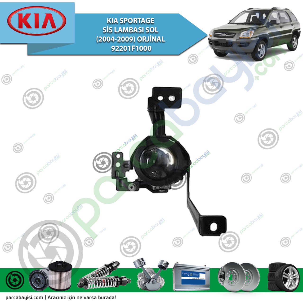 Kia Sportage Sis Lambası Sol (2004-2009) Orjinal | 92201F1000
