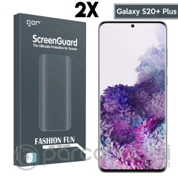 GOR SM Galaxy S20 Plus 3D Kavisli Full Ekran Koruyucu 2 Adet Set