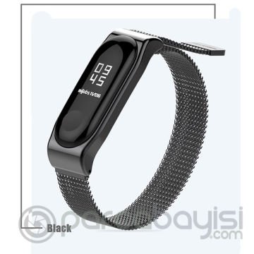Mijobs Xiaomi Mi Band 4-3 Metal Kayış Kordon Milano Loop