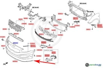 Kia Ceed Ön Tampon Bakaliti Orjinal | 86590A2000