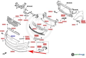 Kia Ceed Ön Tampon Bakaliti Orjinal | 86590A2000