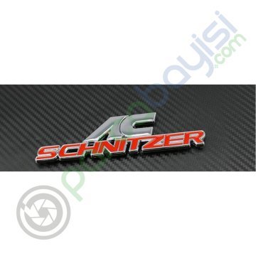 Ac Schnıtzer Metal 3D Amblem Logo Orjinal