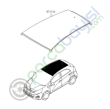 Kia Rio Tavan Sacı Orjinal 2011-2017 | 671111W200
