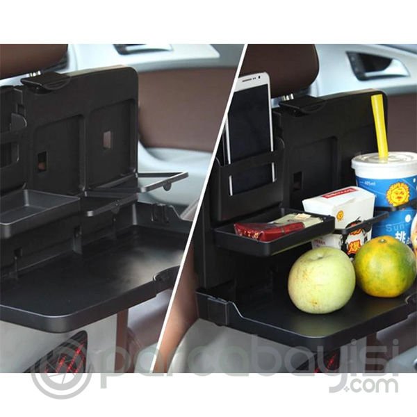 Universal Araç Koltuğu Arkası Katlanabilir Portatif Yemek Masası