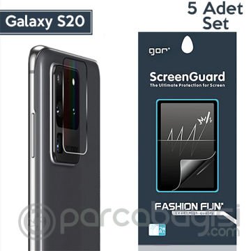 GOR Samsung Galaxy S20  Kamera Lens Koruyucu 5 Adet