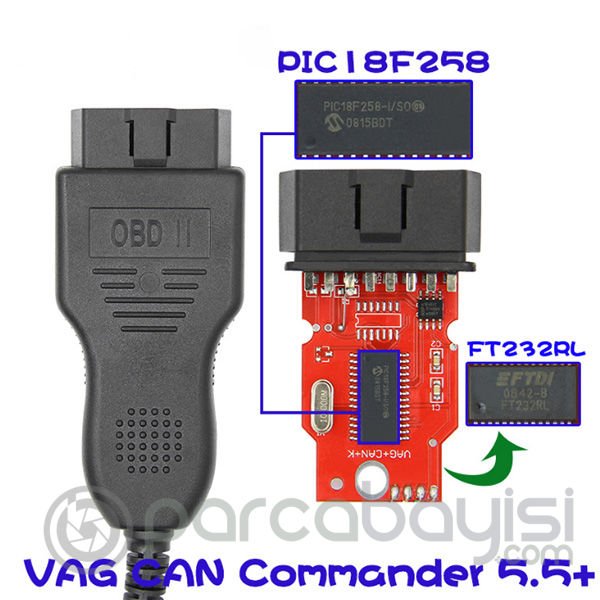 VAG CAN Commander 5.5+ Pin Reader 3.9Beta VW,Skoda Teşhis Tarayıcı Aracı