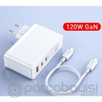 Baseus GaN2 Pro 120W PD Hızlı Şarj Aleti Macbook Pro Şarj Aleti+100w PD Kablo QC4.0 QC3.0