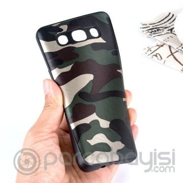 Galaxy J3 Pro J3 2017 J330 Kamuflaj Darbe Emici Silikon Kılıf
