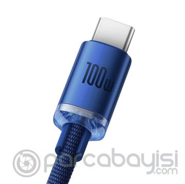 Baseus Crystal Shine 100W USB to Type-C Hızlı Şarj Kablo 1.2 mt