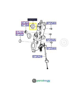 Bongo Kalorifer Kumanda Düğmesi Orjinal | 972564E000