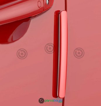 Baseus Universal Kapı Anti Scratch Çizik Önleyici Tampon Koruma 4 Adet Kırmızı