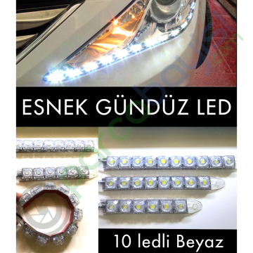 Esnek Gündüz Led Aydınlatma Beyaz 10 Led
