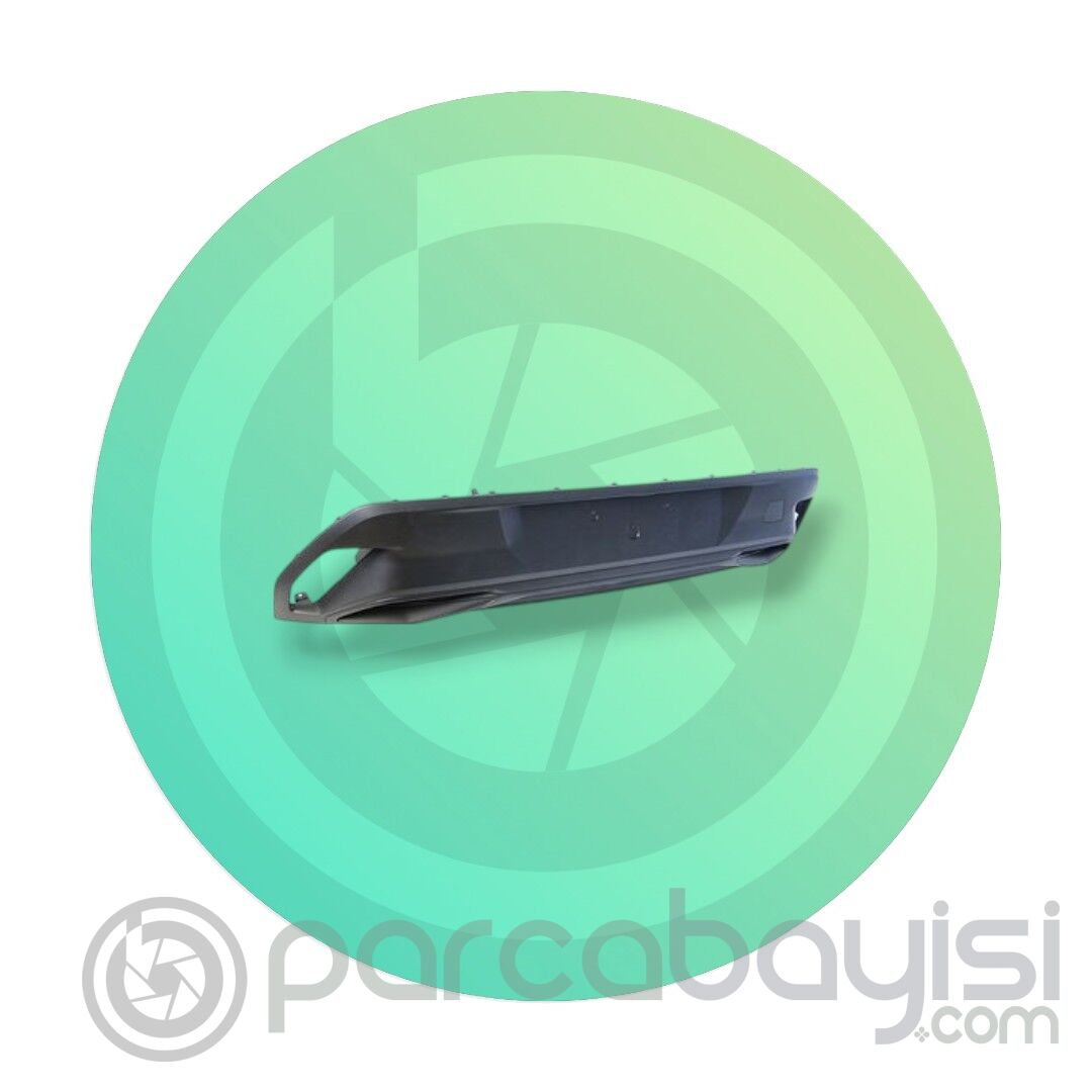 308  PEUGEOT TAMPON SPOYLERİ ARKA MAT SİYAH SENSÖRSÜZ  | P2C-30821A | 16809650XT||