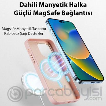 Dux Ducis Grit Series iPhone 14 Pro Max 6.7inç Premium MagSafe Uyumlu Kılıf