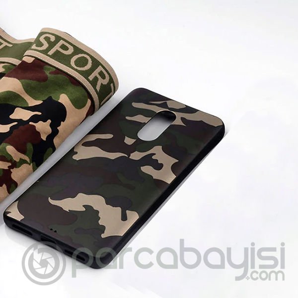 Sm Galaxy J4 2018 Kamuflaj Darbe Emici Silikon Kılıf