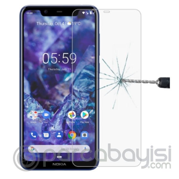 Nokia 5.1 Plus (Nokia X5)Tempered Kırılmaz Cam Ekran Koruyucu