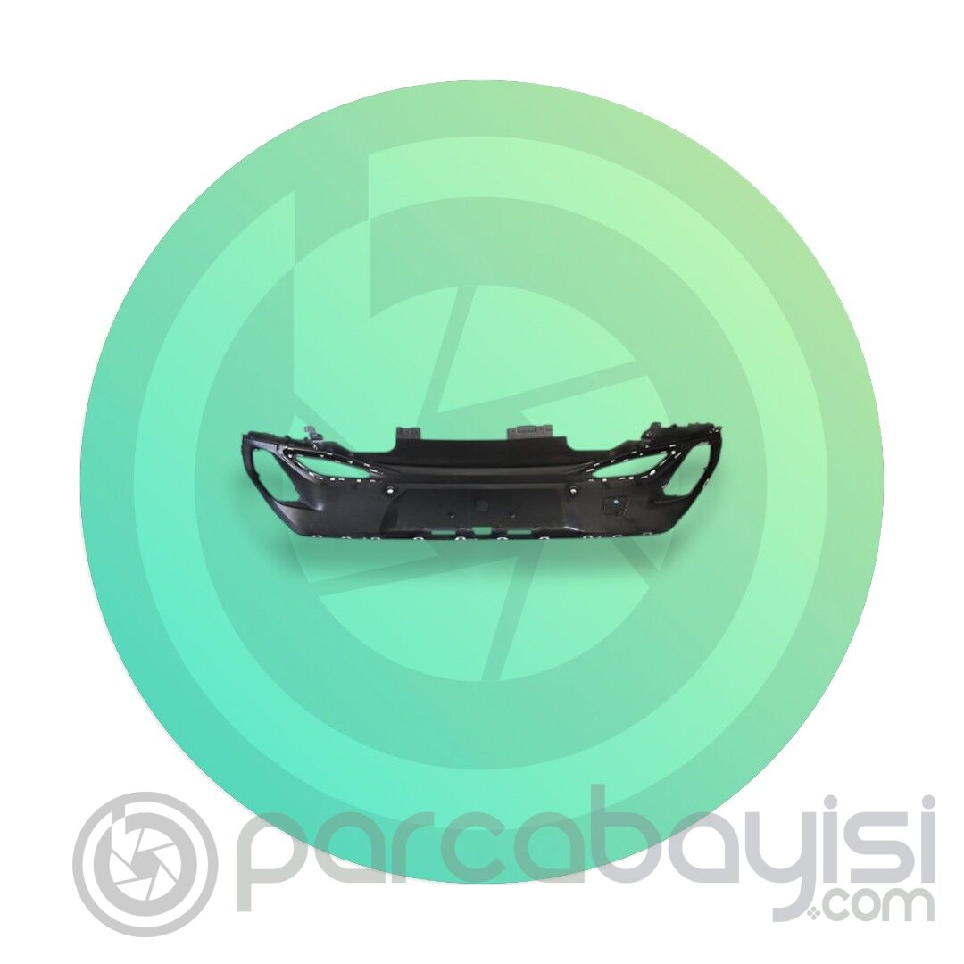 308  PEUGEOT TAMPON SPOYLERİ ARKA MAT SİYAH 2 SENSÖRLÜ  | P2C-30821B-P | 168102091T||