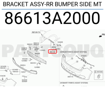 Kia Ceed Arka Tampon Sol Braketi Orjinal | 86613A2000