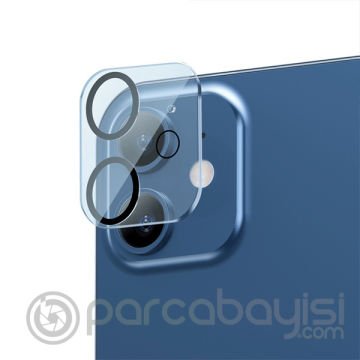 BASEUS iPhone 12 Mini 5.4 3D Full Kaplama Kamera Koruyucu Cam 2 Adet Set