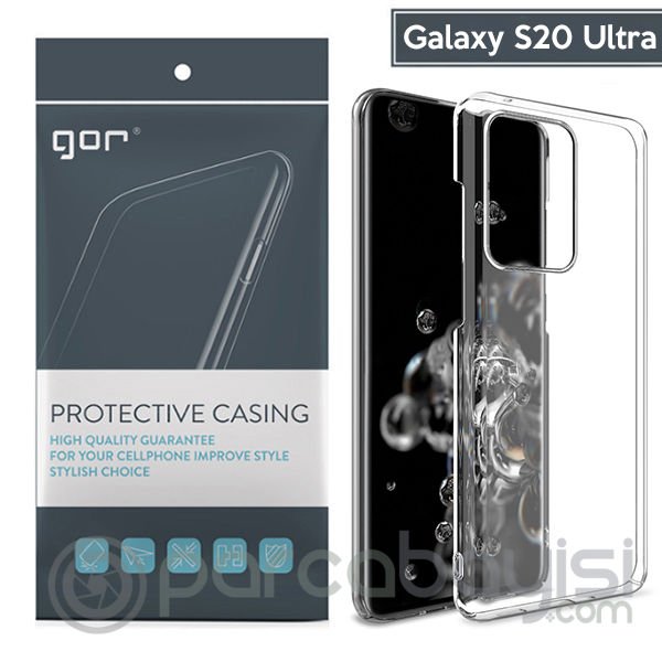 GOR Samsung Galaxy S20 Ultra Kamera Korumalı Ultra Slim Silikon Kılıf