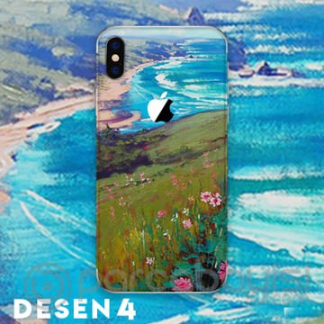 İPhone X Xs Tayvan Kalite Creativ Art,Sanat Telefon Kaplaması Sticker
