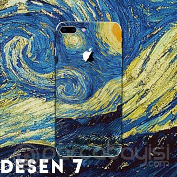 İPhone 8 Plus Tayvan Kalite Creativ Desenli Telefon Kaplaması Sticker
