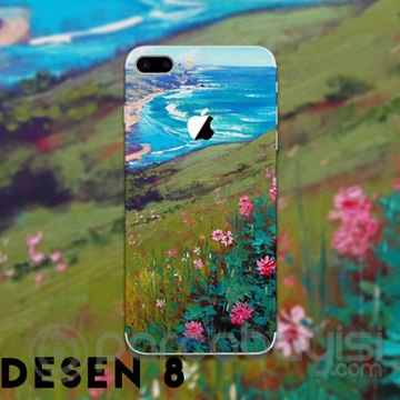 İPhone 8 Plus Tayvan Kalite Creativ Desenli Telefon Kaplaması Sticker
