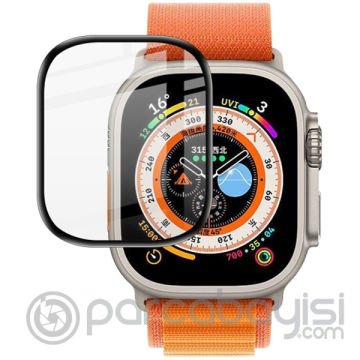 Apple Watch Ultra 49mm 3D Full Kaplama Ekran Koruyucu PET+PMMA