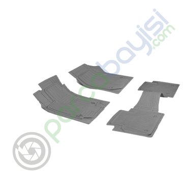 Citroen C4 2004-2010 Arası Uyumlu Havuzlu Kesilebilir Gri Paspas