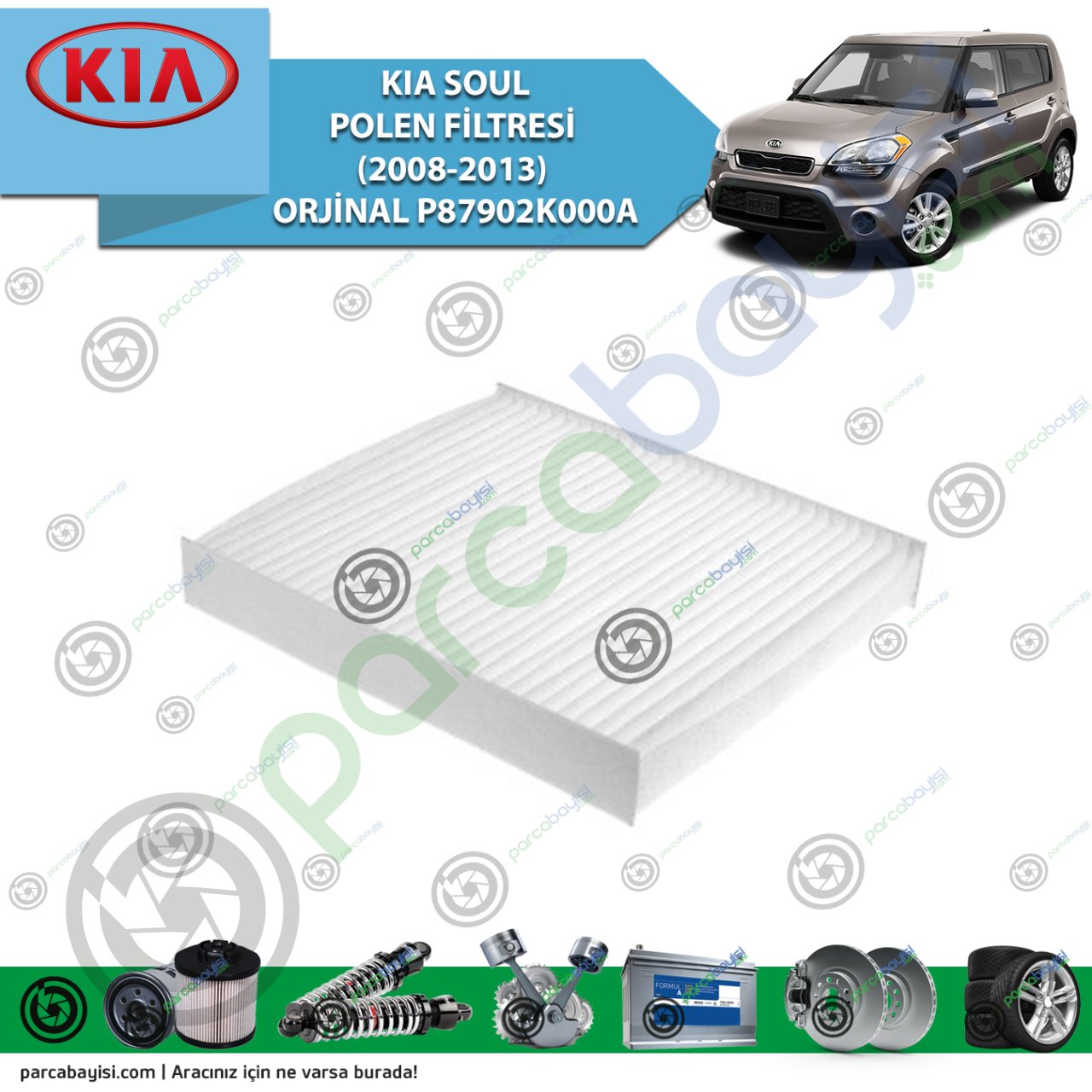 Kia Soul Polen Filtresi (2008-2013) Orjinal | P87902K000A