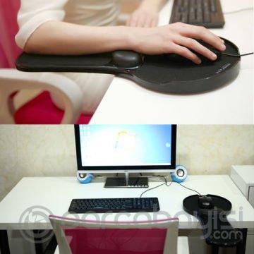 JK-V8 Çalışma Masası-Sandalye İçin Ayarlanabilir Bilgisayar El Bileği-Rest Kolçak Kol Desteği Mouse