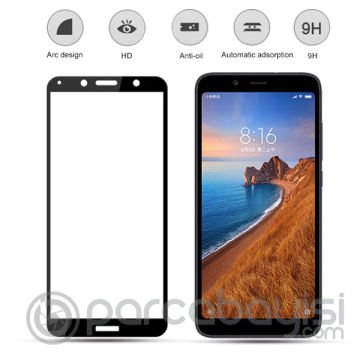 Xiaomi Redmi 7A 3D Full Kaplama Kırılmaz Cam Ekran Koruyucu