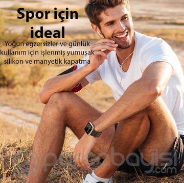 Dux Ducis Apple Watch 38-40-41MM için Manyetik Armor Silikon Kordon Kayış