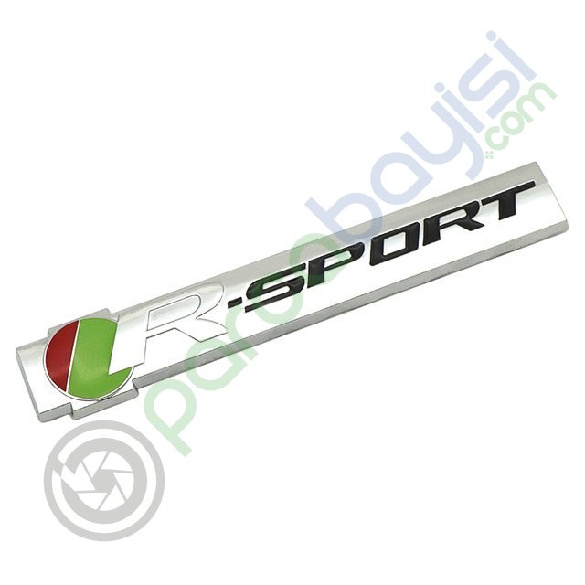 R Sport 3D Metal Sticker Metal Logo Amblem Küçük Boy