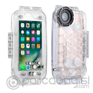 Haweel iPhone SE3-SE2 İPhone 8-7 Kılıf 40 Metreye Kadar Sualtı Kılıfı