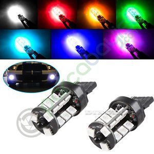 T20 Rgb 7 Renk Uzaktan Kumandalı Çakarlı 27Led Gündüz Farı Tek Duy 2 Adet