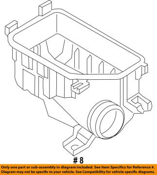 Kia Rio ve Hyundai Accent Hava Filtre Alt Kutusu Orjinal | 281121R100