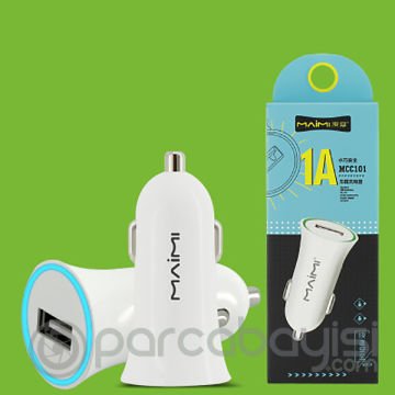 Maimi Mcc101, 1 Usb - 1a Mini Araç Şarj Başlık