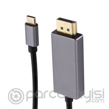 Ally Type-C to Displayport 8K 60Hz Çevirici Görüntü Kablosu 1M - HDTV Projektör