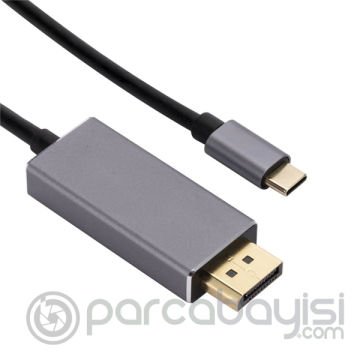 Ally Type-C to Displayport 8K 60Hz Çevirici Görüntü Kablosu 1M - HDTV Projektör