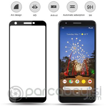 Google Pixel 3A XL 3D Full Kaplama Kırılmaz Cam Ekran Koruyucu