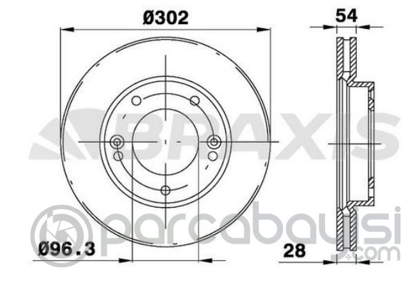 Kia Sorento Ön Fren Disk Takım Muadil | 517123E500B
